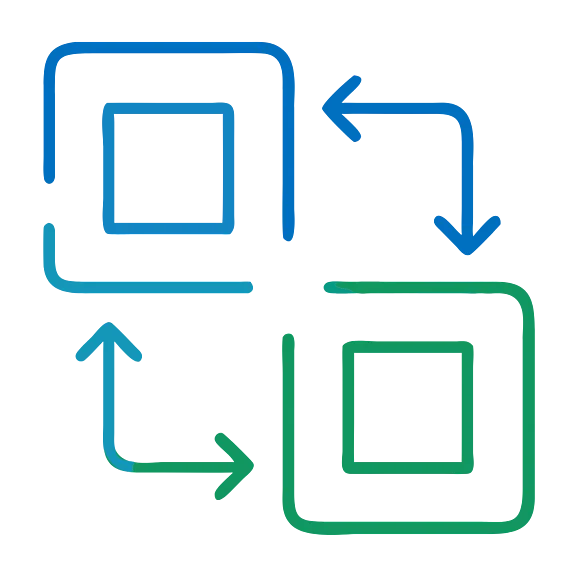 Symbol für Mehrfenster-Ansicht